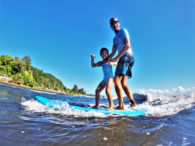 Clases de surf en Tahití