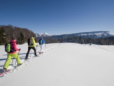 Schneeschuhwanderung in Saint Lary Soulan, Pyrenäen