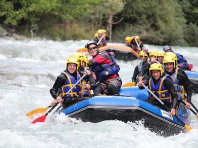 Descente en rafting sur l'Isère à La Plagne