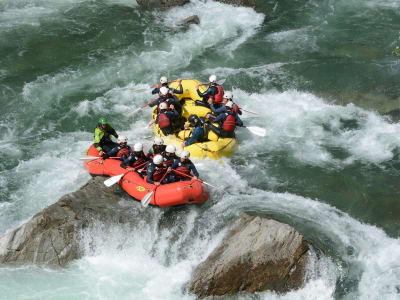 Rafting en el río Noguera Pallaresa, cerca de Andorra