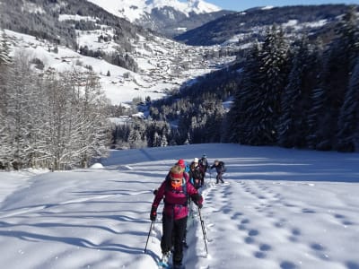 Schneeschuhwandern in Les Gets, Portes du Soleil