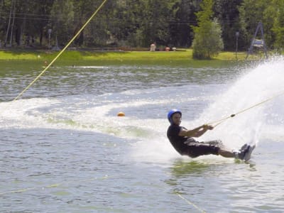 Wakeboard session in Verberie, near Paris