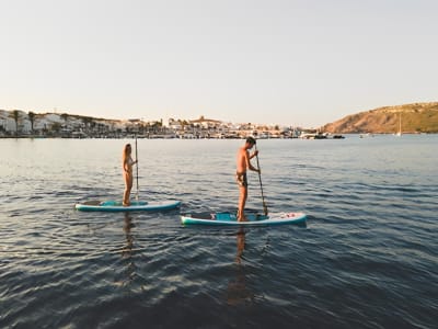 Stand up Paddle Vermietung in Fornells, Menorca