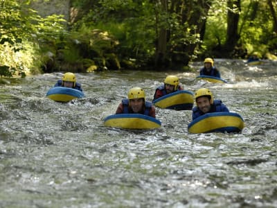 Hydrospeed on the Chalaux River in the Morvan Regional Nature Park, Burgundy