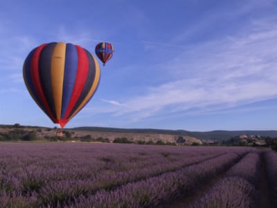 Hot air balloon flight in Forcalquier