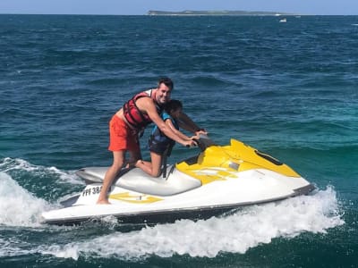 Jet skiing in Orient Bay, Saint Martin