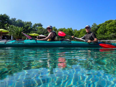 Guided sea kayaking excursion from Kriznaluka Bay in Hvar