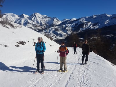 Balade en raquettes sur la piste du loup à Allos