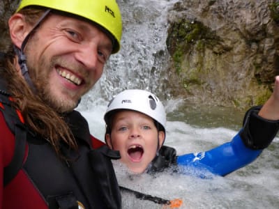 Familien Canyoning im Lechtal in Tirol