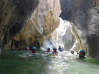 Barranquismo en el Rio Guadalmina, cerca de Marbella (Málaga)