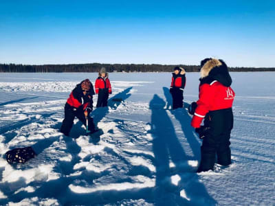 Pêche sur glace en Laponie, Rovaniemi