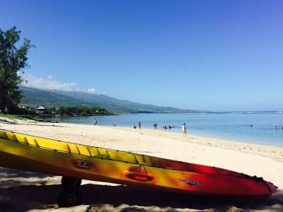 Excursion en kayak de mer dans le lagon de Saint-Gilles depuis La Saline-les-Bains, La Réunion