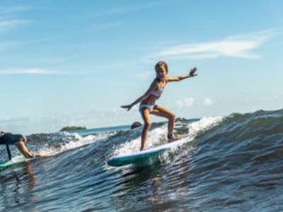 Surf- und Bodyboardkurs für Kinder in Tahiti