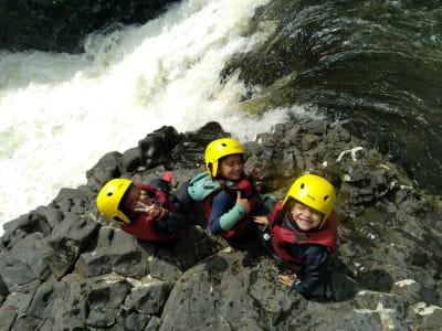 Aquatic hiking in the Rivière des Roches, Réunion Island