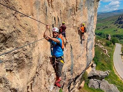 Via Ferrata Croqueta de Obarra niveau K4 à Beranuy (Huesca), Pyrénées aragonaises