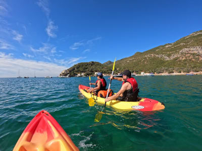 Kajak- und Schnorcheltour im Meeresschutzgebiet Arrábida, nahe Lissabon