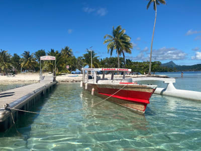 Bootsfahrt auf der Lagune von Taha'a ab Raiatea