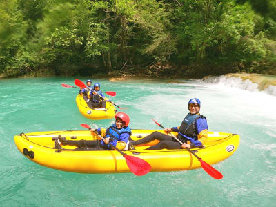 Kajakausflug auf dem Oberlauf der Mreznica in Slunj