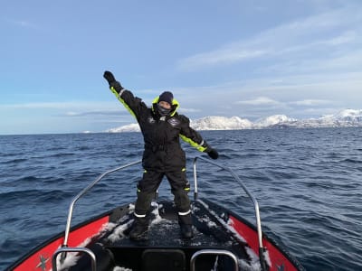 Excursion en bateau sur le glacier Jøkelfjord au départ de Skjervøy