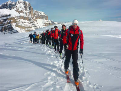 Jornada de iniciación al esquí de travesía en Madonna di Campiglio