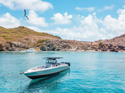 Balade en bateau privée à Saint-Barthélemy depuis Simpson Bay à Saint-Martin