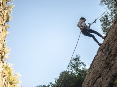 Climbing in Arrábida Natural Park near Lisbon