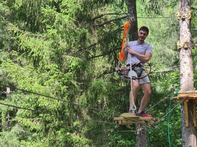 Parc accrobranche Bozel Aventure près de Courchevel, Les Trois Vallées