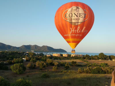 Hot air balloon flights over Mallorca, from Manacor