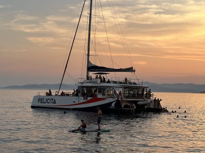Sunset Catamaran Cruise to the Ile d'Or from Saint-Raphaël