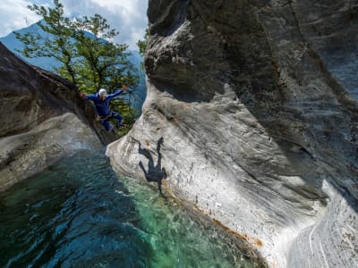 Familie Boggera Canyon bei Locarno, Tessin