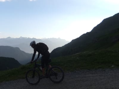 Vélo de montagne dans la vallée d'Ayas