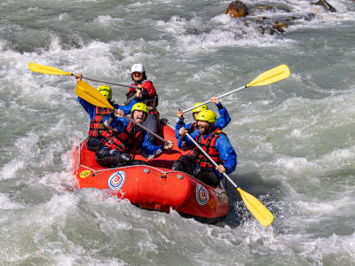 Rafting para principiantes en el río Dora Baltea, Aosta