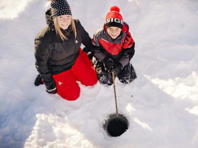 Ice Fishing Discovery at the Saguenay Fjord, near Tadoussac