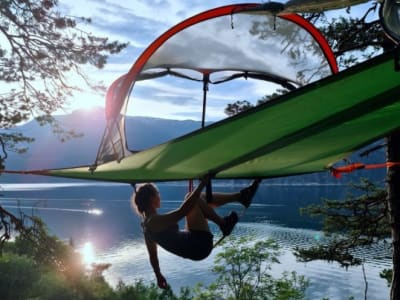 Camping dans les arbres et randonnée près de Trolltunga à Tyssedal