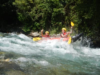 Canoraft por el río Roya, cerca de Niza