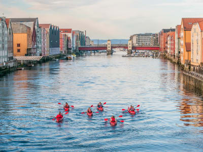 Clásica excursión guiada en kayak por Trondheim