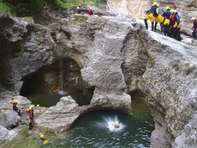 Canyoning Tour in der Almbachklamm bei Salzburg