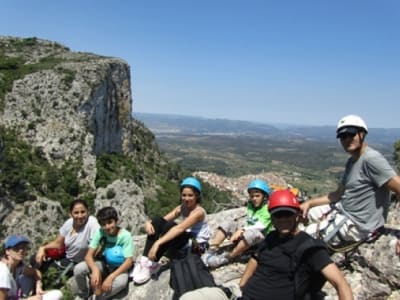 Klettersteig in Tivissa, in der Nähe von Tarragona