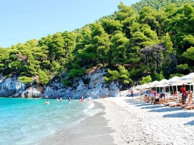 Recorrido turístico por los mejores momentos de Mama Mia en Skopelos