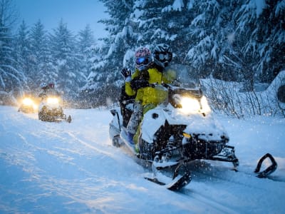 Guided snowmobile excursion in Chamrousse, near Grenoble