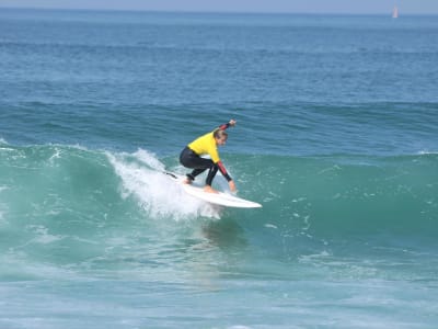 Clase privada de surf en Anglet