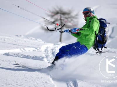 Snowkiten in Col du Lautaret