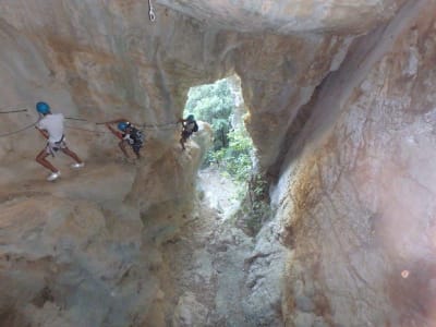 Vía Ferrata de Thaurac, cerca de Montpellier