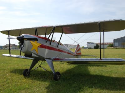 Ultraleichtflug in Gisy-les-Nobles bei Fontainebleau