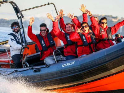 SpeedBoat Sunset in Lisbon