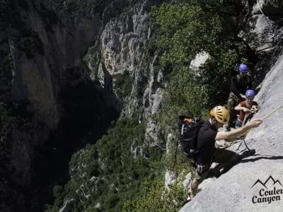 Via Cordata of Trou du Renard in the Verdon Gorge