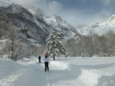 Schneeschuhwanderung im Ordesa-Nationalpark, Aragonische Pyrenäen (Huesca)