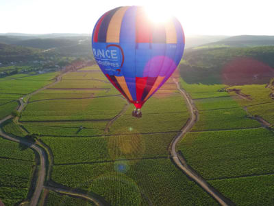 Hot air balloon flight in Beaune