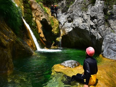 Canyoning auf dem Berg Olympus