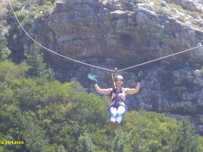 Zipline bei Kapstadt